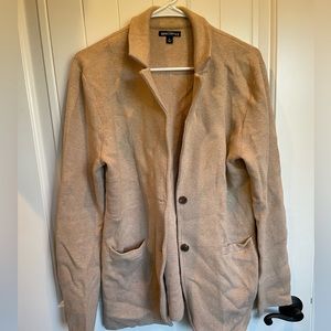 J. Crew Mercantile sweater blazer. Tan, size L
